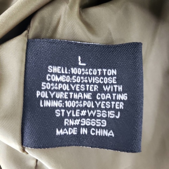 Walter Baker Bennett Moto Jacket L Asymmetrical Zip Up Faux Leather Green Black - Picture 11 of 11